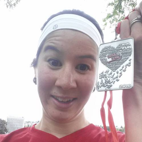 Obligatory race bling selfie